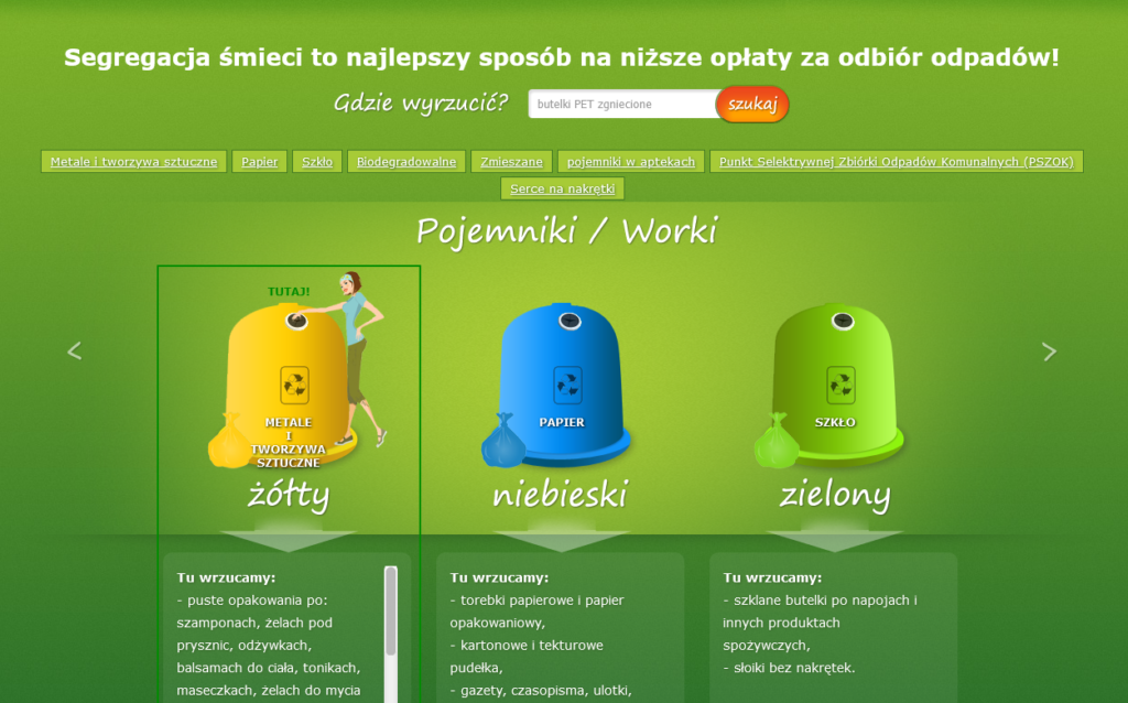 ilustracja - segregacja odpadów